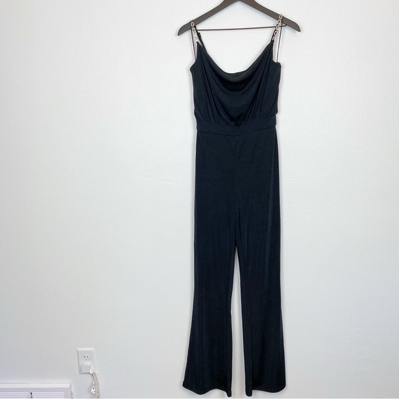 Jason Wu Palazzo Cowl Neck Chain Jumpsuit Medium - Picture 2 of 7